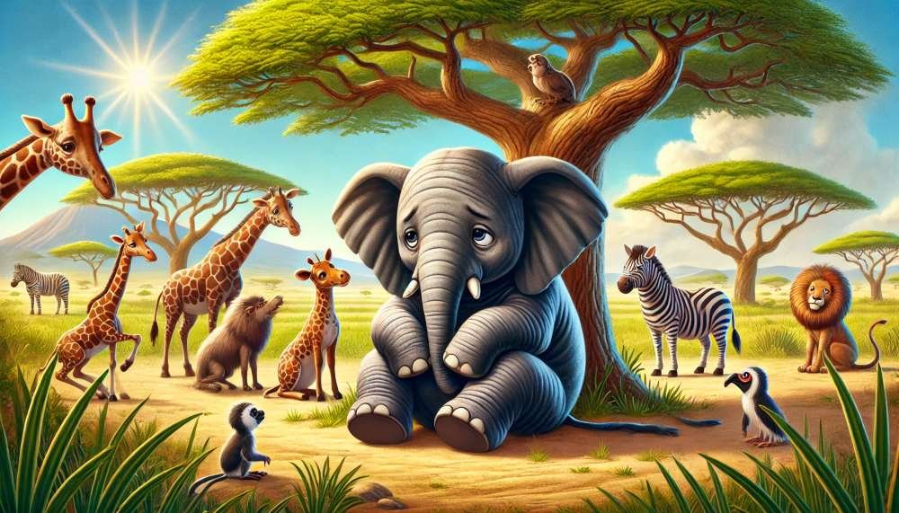 Cuentos Cortos para Niños sobre las Emociones La Tristeza de Tomás el Elefante